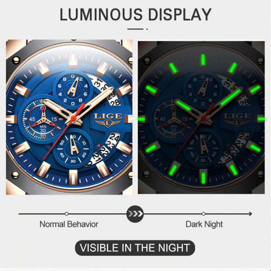 2021 NEW Top LIGE Brand Casual Fashion Watches