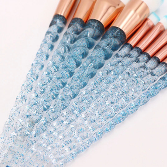 10pcs Unicorn  Women Beauty Makeup Brush Tools
