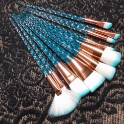 10pcs Unicorn  Women Beauty Makeup Brush Tools