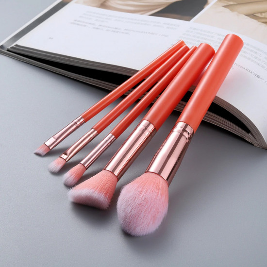 FLD 5pcs Kabuki Makeup Brushes Cosmetic Brush Kit