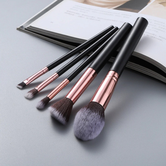FLD 5pcs Kabuki Makeup Brushes Cosmetic Brush Kit