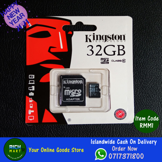 Memory Card Kingston 32GB Class 10, SD Card