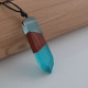 Fashionable Wood Resin Necklace Pendant