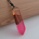 Fashionable Wood Resin Necklace Pendant
