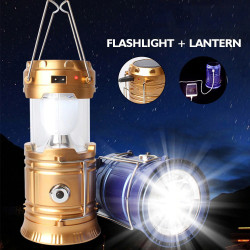 Rechargeable Camping Lamp with USB + phone changer