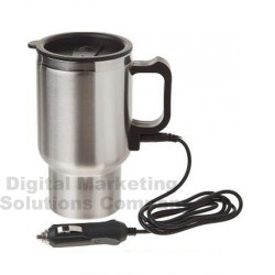 Car Based Heating Stainless Steel Cup Kettle 12V