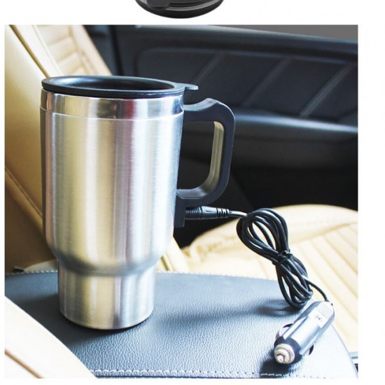 Car Based Heating Stainless Steel Cup Kettle 12V