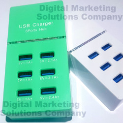 6 Port USB Charger HUB Splitter 5V