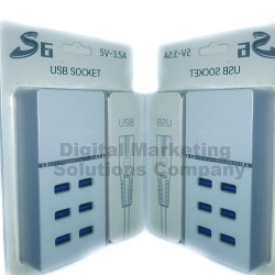 6 Port USB Charger HUB Splitter 5V