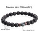 Natural Moonstone Bracelet Chakra Lava