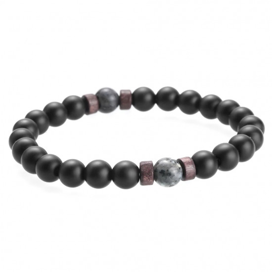 Natural Moonstone Bracelet Chakra Lava