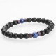 Natural Moonstone Bracelet Chakra Lava
