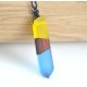 Men & Women Wood Resin Necklace Pendant