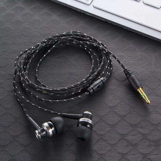 Cable Earphone Headset with Mic In-Ear 3.5mm