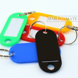 Key Tags Plastic Key Rings ID Tags Name Label Key