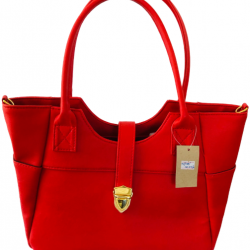 Women's Red PU Leather Casual Handbag WB 100271