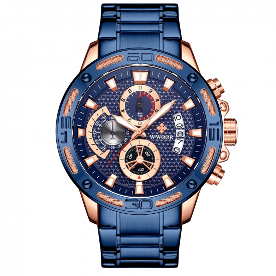 WOOR Luxury Blue Watch Men's WOOR Luxury Blue Watch Men's