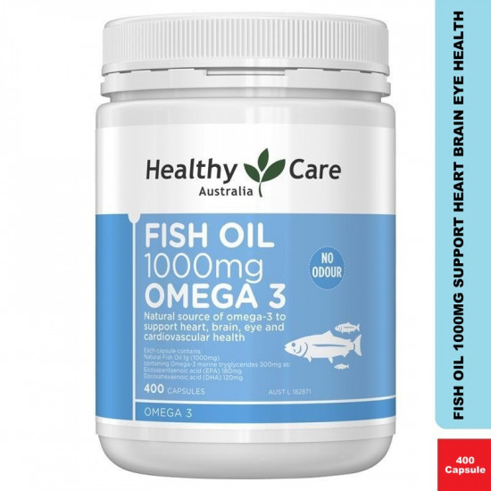 Healthy Care Fish Oil 1000mg Omega 3 400 Capsules Healthy Care Fish Oil 1000mg Omega 3 400 Capsules