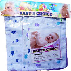 New born baby's Napkins - Single Layer fabrics /3 pcs / ( 22"x 22")/ Printed high quality fabric