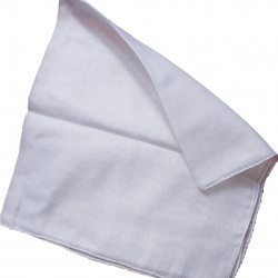 New Born Baby Napkins  - Pure white color high quality fabric / Single layer /3 pcs / ( 18"x 18")