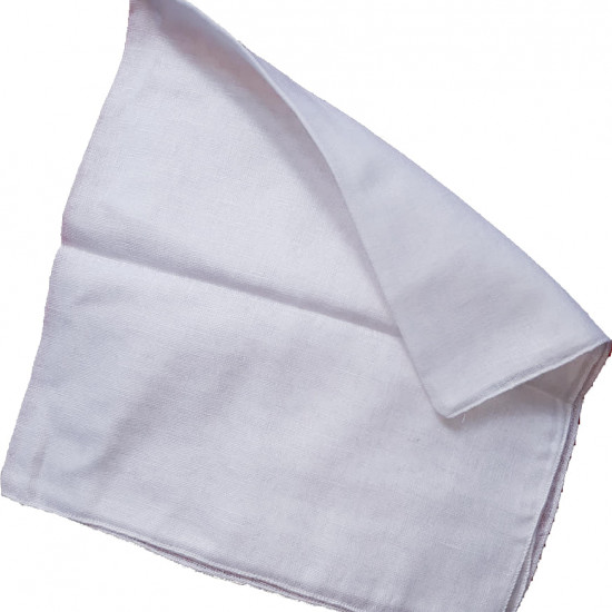 New Born Baby Napkins  - Pure white color high quality fabric / Single layer /3 pcs / ( 18"x 18")