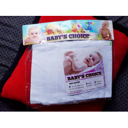 New Born Baby Napkins  - Pure white color high quality fabric /Double layer /3 pcs / ( 18"x 18")