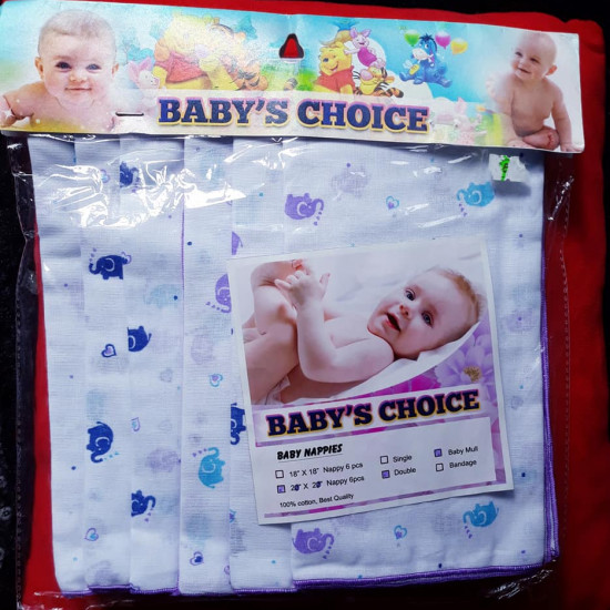 New born baby's Napkins - Double Layer fabrics /6 pcs / ( 22"x 22")/ Printed high quality fabric New born baby's Napkins - Double Layer fabrics /6 pcs / ( 22"x 22")/ Printed high quality fabric