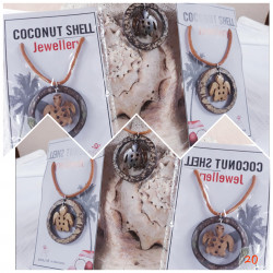 Jewelry - Code Necklace made coconut shell in Very excellent export quality condition. -2nd part