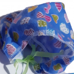 Baby's Cap with printed panel high quality fabrics