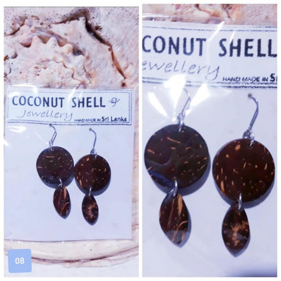 Jewelry Coconut shell Earrings - Part 02