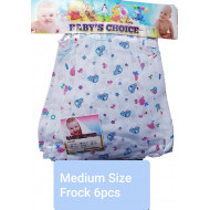Baby's Frock - Medium size/ Printed/ 6 pcs