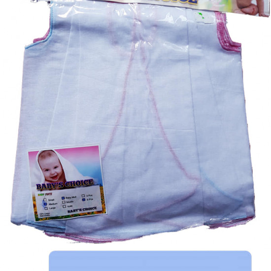 Baby's Frock - Medium size/ Pure white color/ 6 pcs Baby's Frock - Medium size/ Pure white color/ 6 pcs
