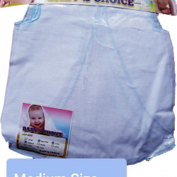 Baby's Frock - Medium size/ Pure white color/ 3 pcs