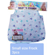Baby's Frock - Small size/ Printed/ 3 pcs