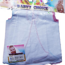 Baby's Frock - Small size/ Pure white color/ 6 pcs