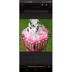 Valentine chocolate box
