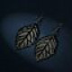 Women Boho Hollow Leaf Ear DanglDrop Hook Earrings