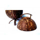 Coconut shell Salt Container Coconut shell Salt Container
