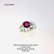 STERLING SILVAR RINGS 100% NATURAL 2CT STONE STERLING SILVAR RINGS 100% NATURAL 2CT STONE