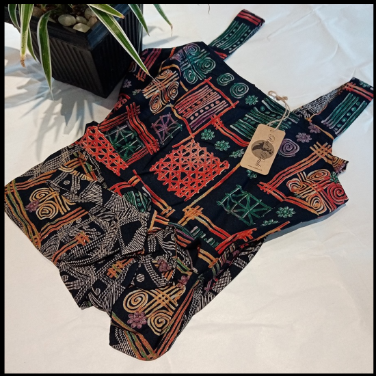 STRAP TOP BOTOM  BORDER JUMPSUIT