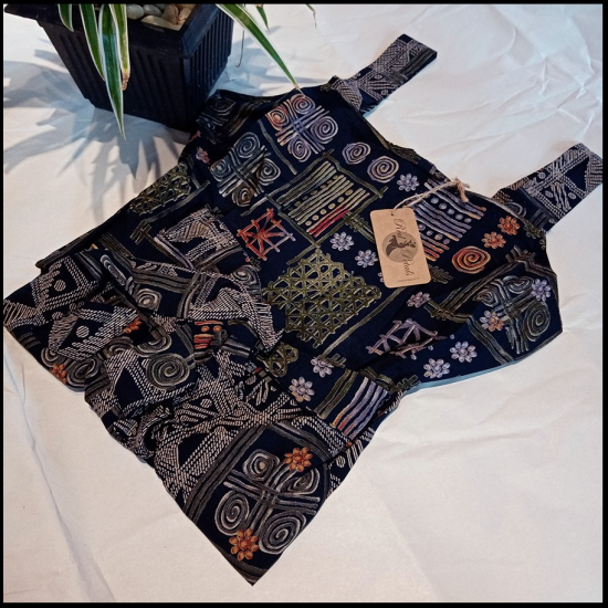 STRAP TOP BOTOM  BORDER JUMPSUIT