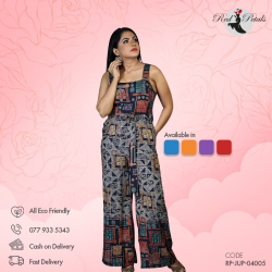 STRAP TOP BOTOM  BORDER JUMPSUIT
