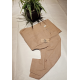 LINEN DRESS 3/4 SLEEVE SHORT DRESS
