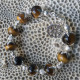 Tiger Eye High Quality Stone with Silver Bracelet