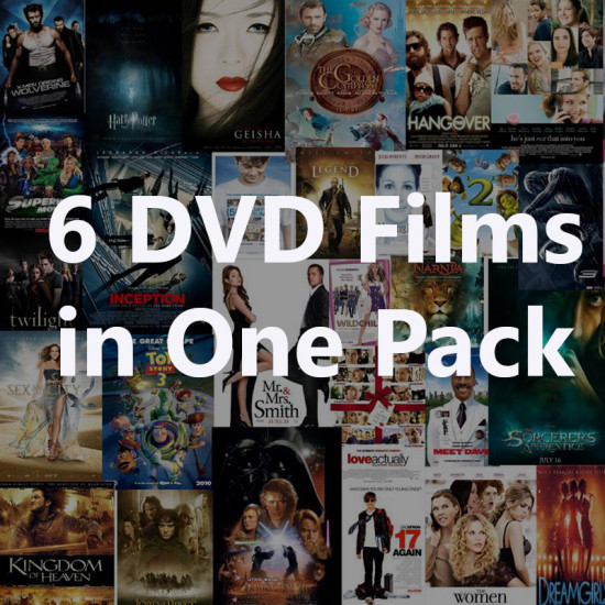 DVD Films (6 DVDs in one pack) DVD Films (6 DVDs in one pack)