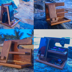 WoodenDocking station and nightstand organizer