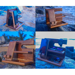 WoodenDocking station and nightstand organizer