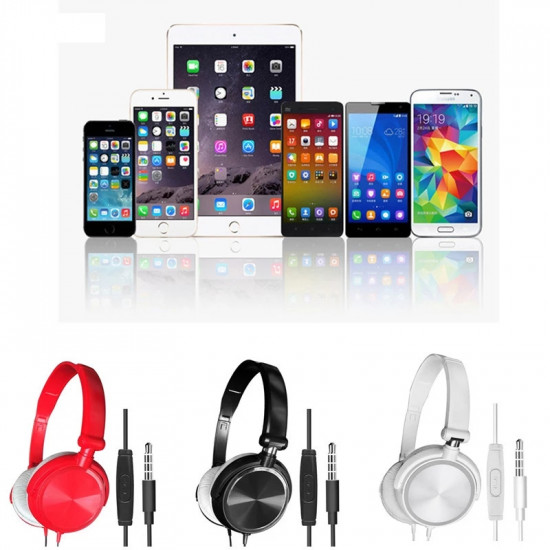 Wired Bass HiFi Sound Headphones With Microphone Wired Bass HiFi Sound Headphones With Microphone