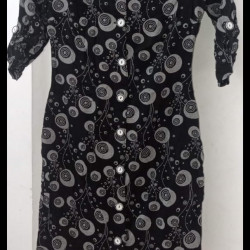 VISCOSE FRONT BUTTONED SHIRT DRESS
