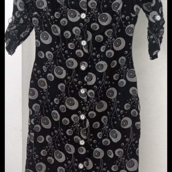 VISCOSE FRONT BUTTONED SHIRT DRESS VISCOSE FRONT BUTTONED SHIRT DRESS